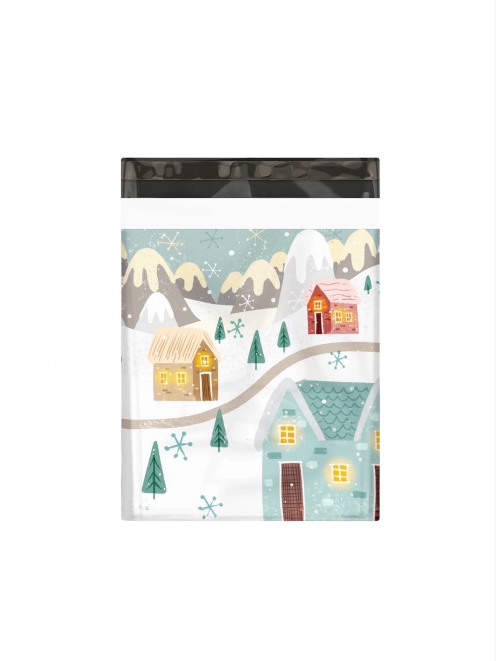 20PK 12 X 15 Winter Village Poly Mailers NIP BUY NOW PRICE - Picture 2 of 2